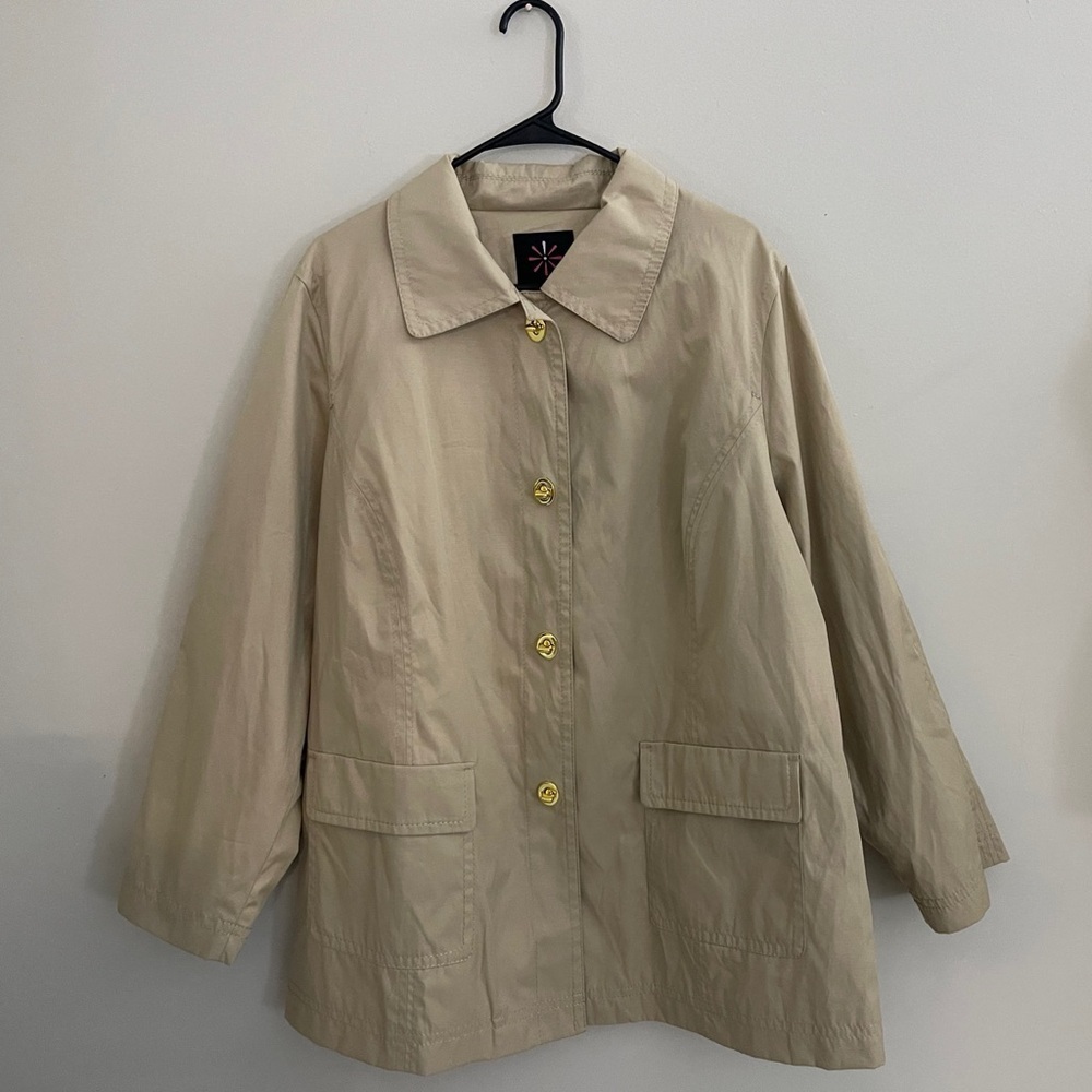 Isaac Mizrahi Live Tan Jacket - Picture 7 of 9
